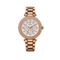 FITRON Women’s Luxury Crystal Watch – Rose Gold Stainless Steel -N6100L
