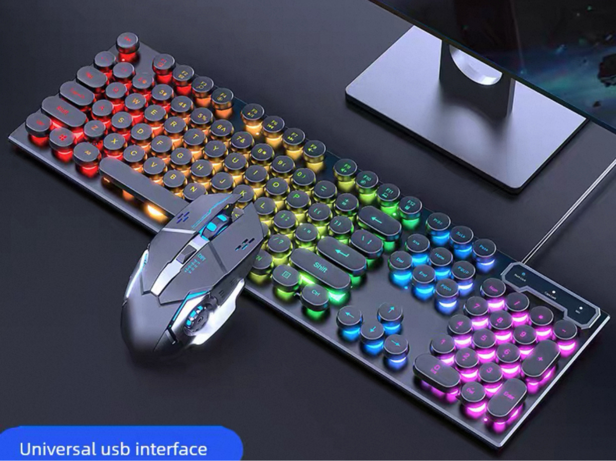 Keyboard &amp; Mouse Set – Wired LED Gaming &amp; Office Combo