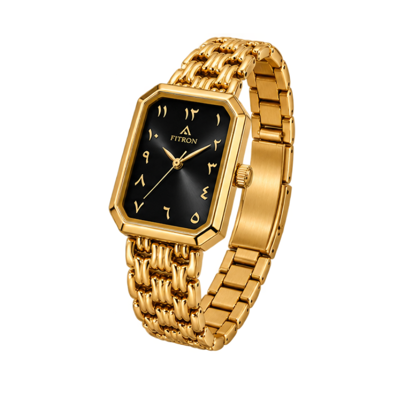 FITRON No. 6051L – Elegant Gold Watch