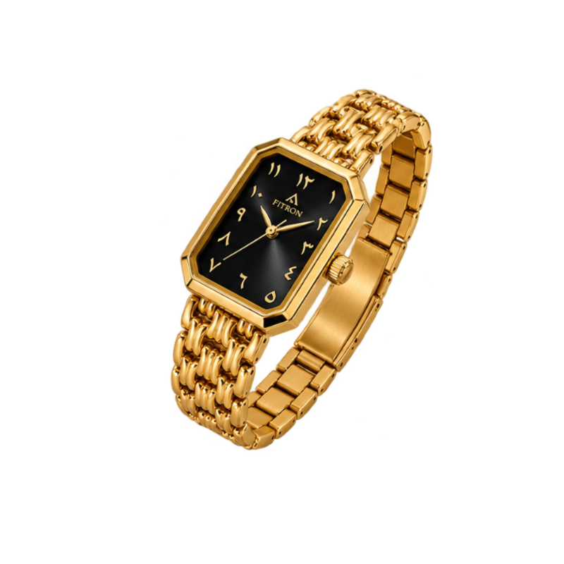 FITRON No. 6051L – Elegant Gold Watch