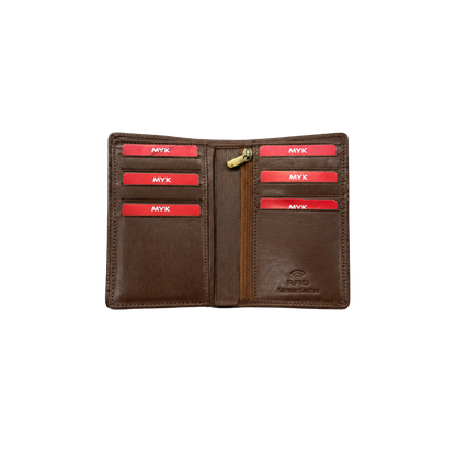 Luxurious leather RFID wallet