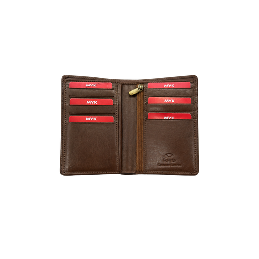 Luxurious leather RFID wallet