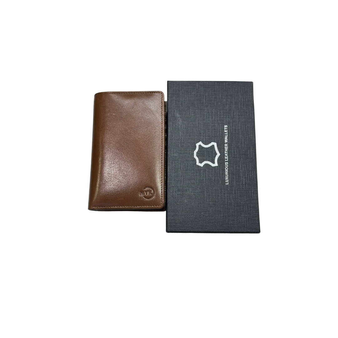 Luxurious leather RFID wallet